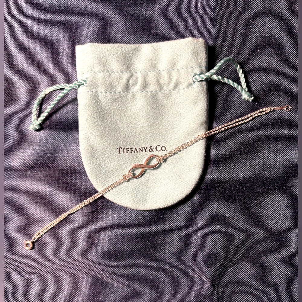 Tiffany & Co Sterling Silver Infinity bracelet, rarely worn and well cared for.